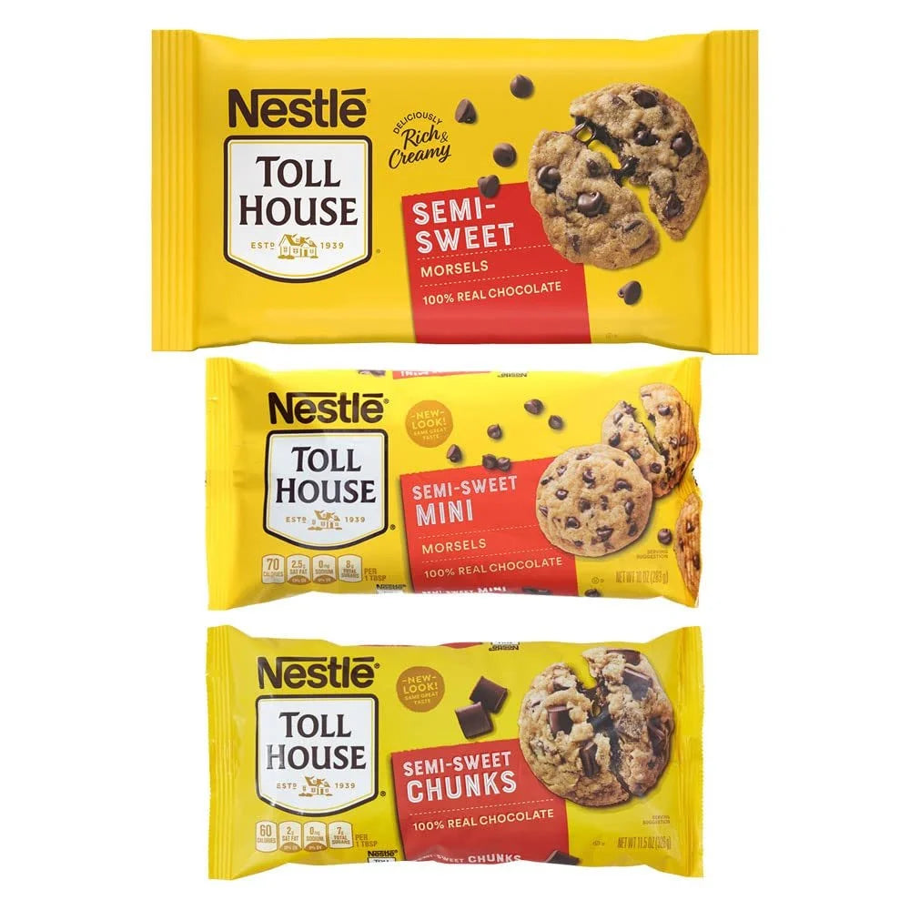 Semi-sweet Chocolate Chunks, Mini and Regular Morsels & Chocolate Chips for Baking D470