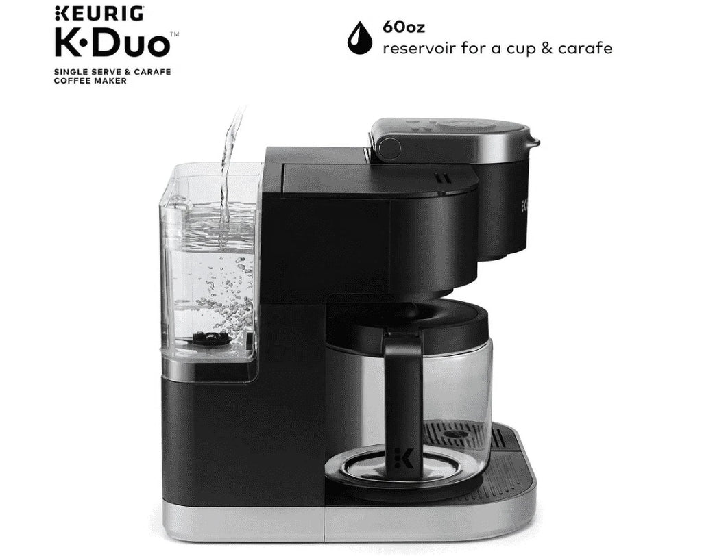 Black Single Serve and 12-Cup Carafe Drip Coffee Brewer T9388