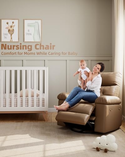 Electric Swivel Massage Chair with Vibration and Heating, PU Leather Single Sofa Z499877