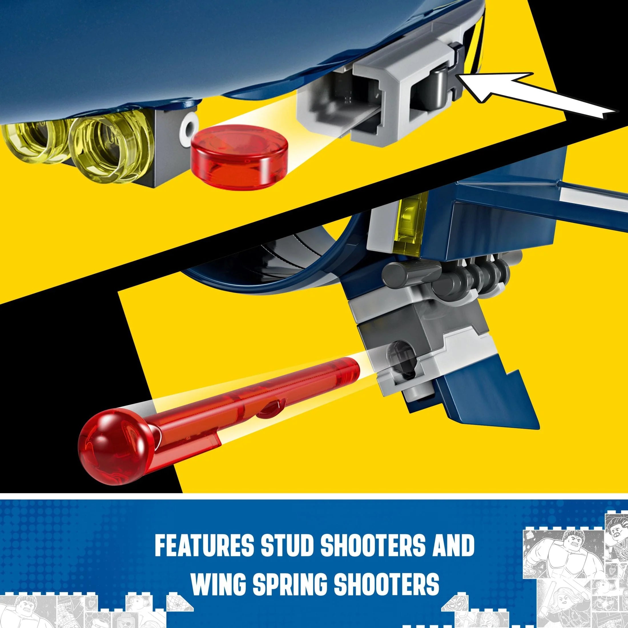X-Jet Toy Plane Model Building Kit with 4 Minifigures A673174