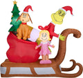 9FT Airblown Inflatable Grinch Scene Christmas Decor Y283