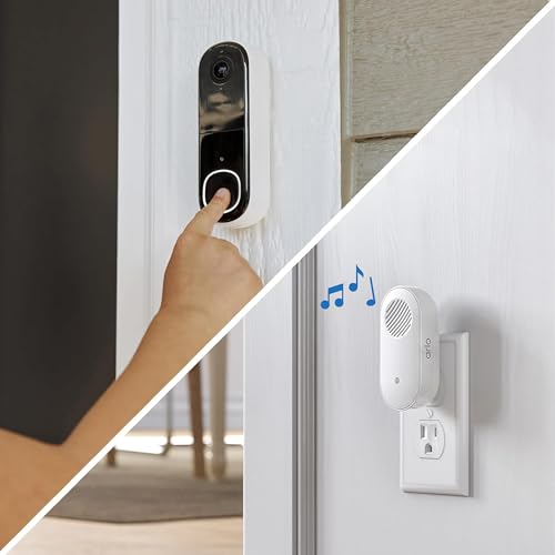 White 2K Video Doorbell with Chime 2 Bundle T78780