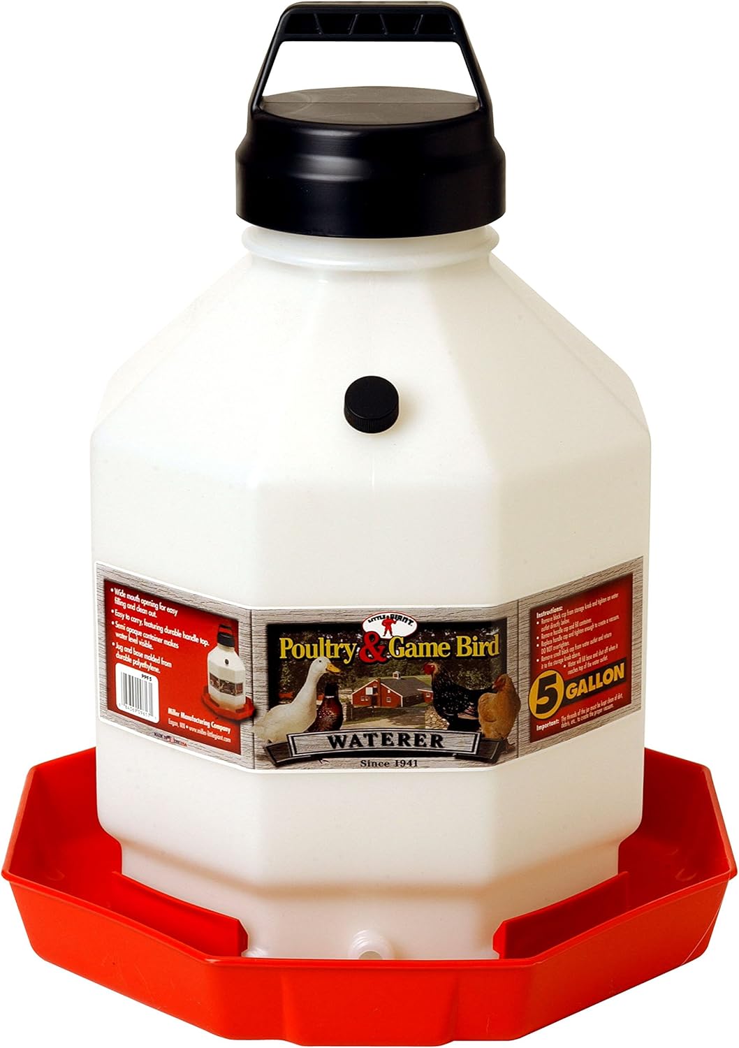 5 Gallon Poultry Waterer Fount J898
