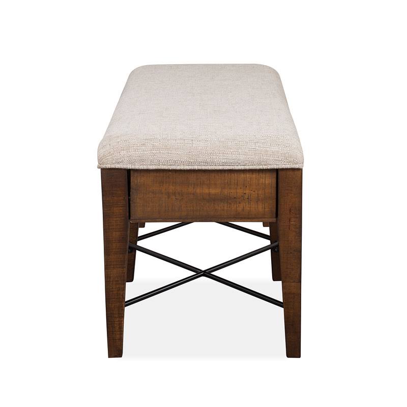 Toasted Nutmeg Upholstered Bench J5541