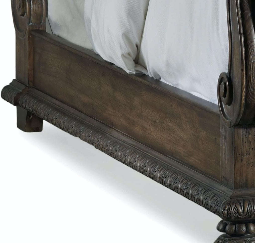 King Tufted Fabric Upholstered Bed in Beige E283