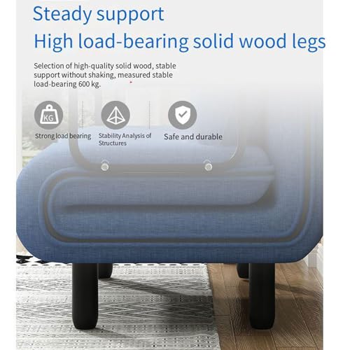 Twin Size Memory Foam Convertible Sofa Bed with Washable Cover I2045