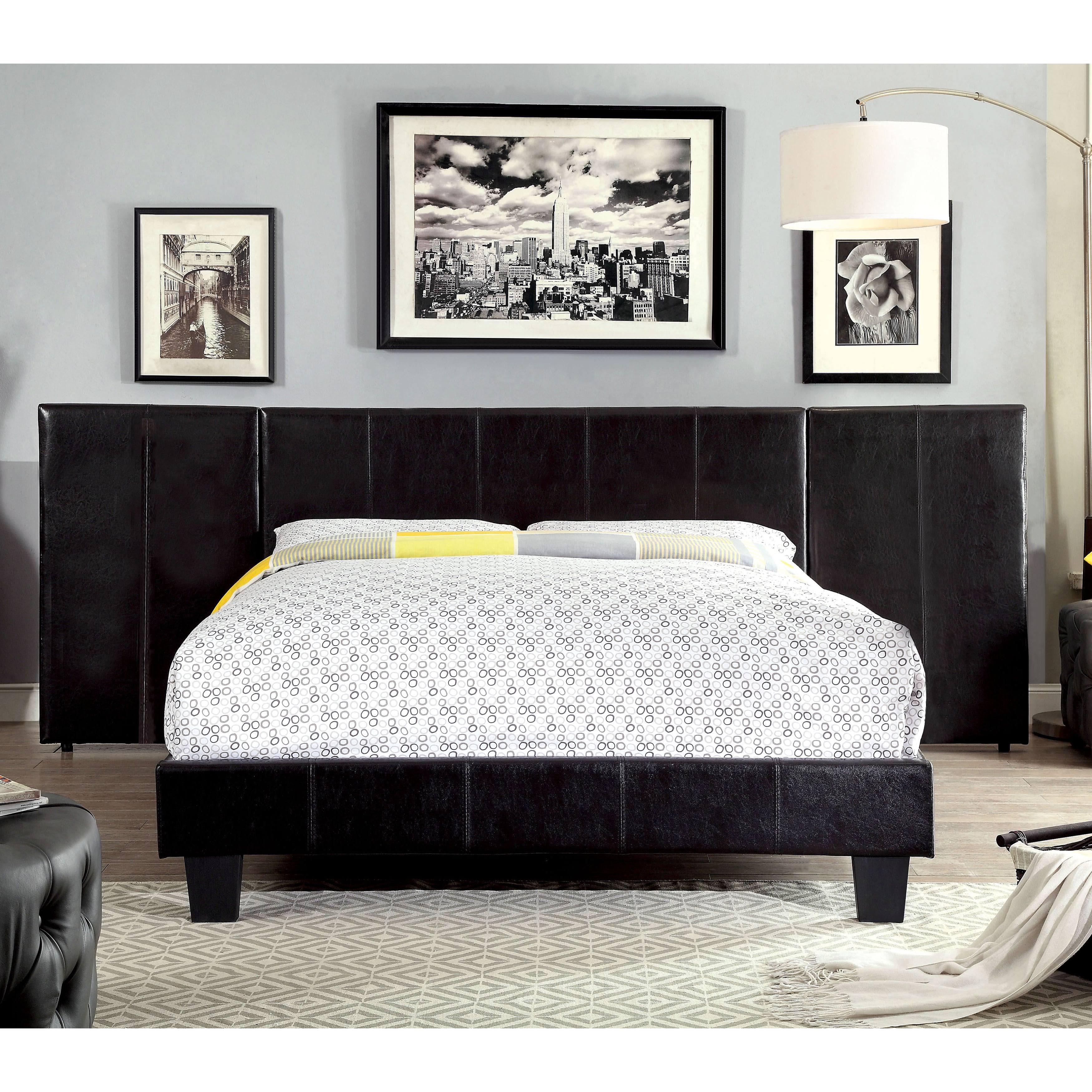 White Traditional Headboard Panels Set of 2 L693