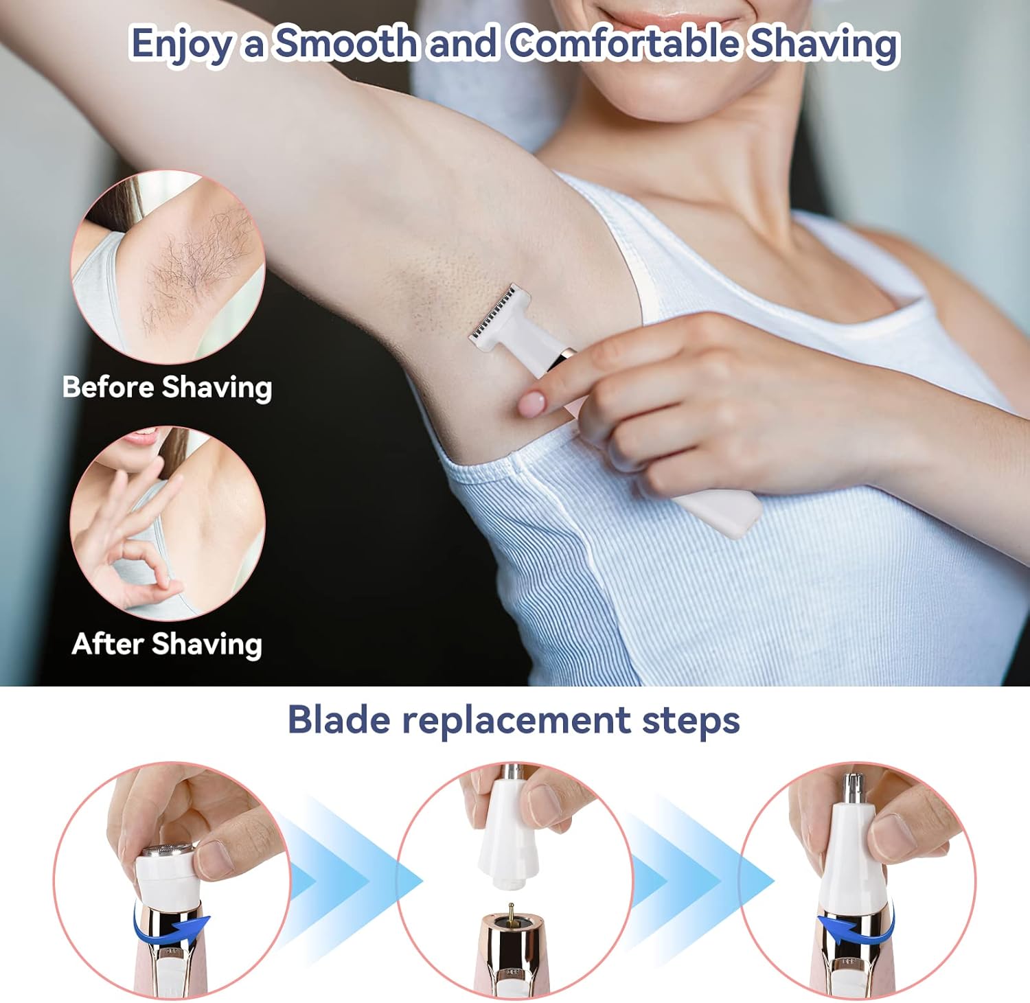 5 in 1 Electric Shaver Razors for Face Bikini X69825