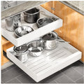 Expandable Heavy Duty Slide out Drawers Cabinet Organizer (White) E666108