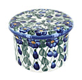 Blue Rose Polish Pottery French Butter Dish G429995
