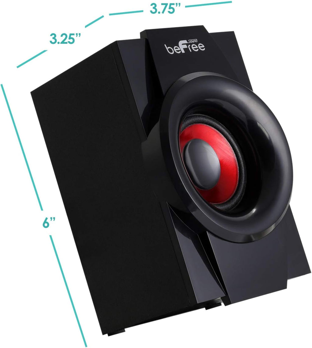 Red 5.1 Channel Bluetooth Speaker System with Remote Control R372