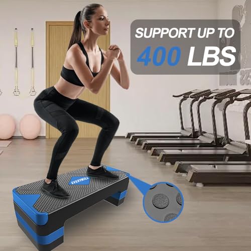 Adjustable Aerobic Step Platform with 4" 6" 8" Risers N903