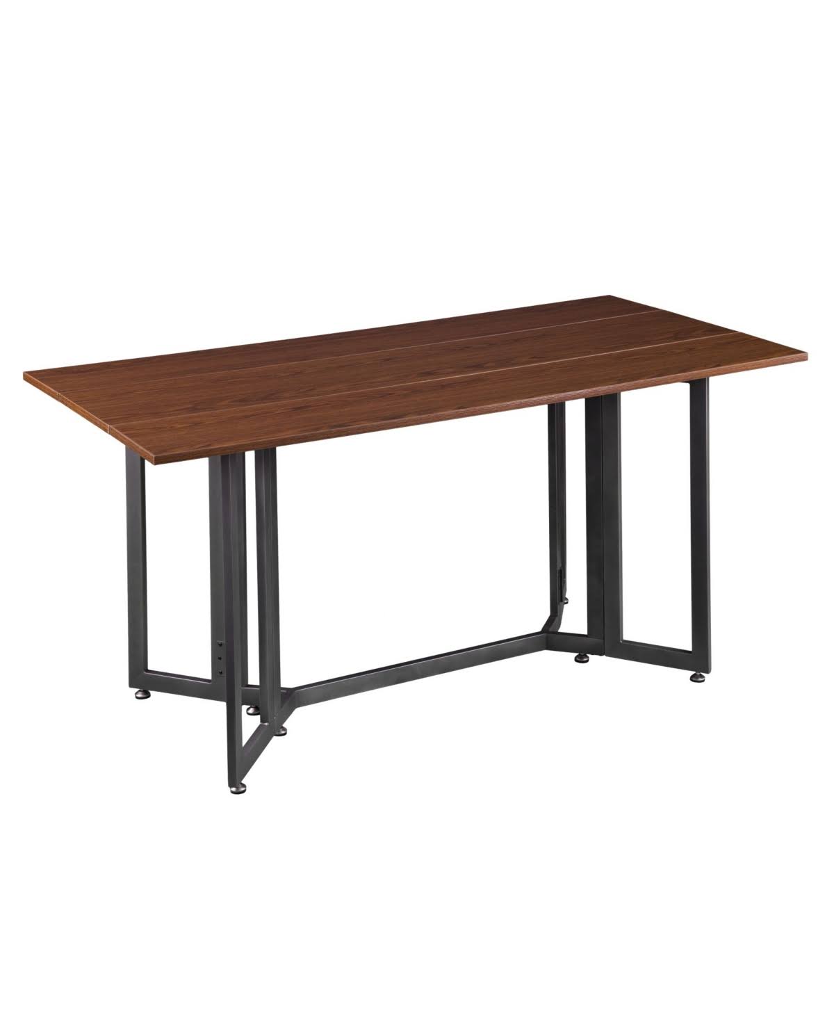 Open Brown Drop Leaf Table W1686