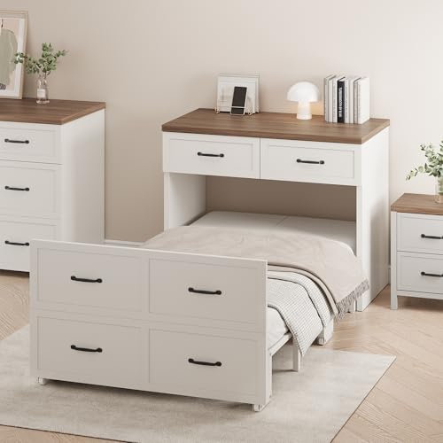Twin Size Murphy Bed with Mattress Included M45131