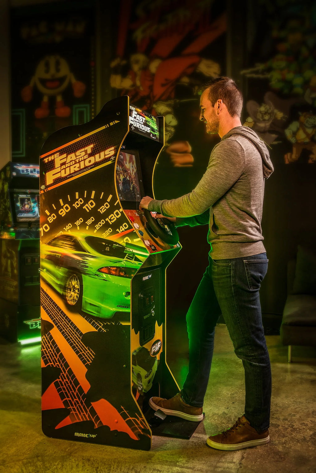 5-foot-tall stand-up arcade cabinet with 17-inch LCD screen N887