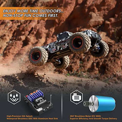 1/12 Scale Brushless RC Car, 4X4 Off-Road Monster Truck with 55KM/H Top Speed P103527