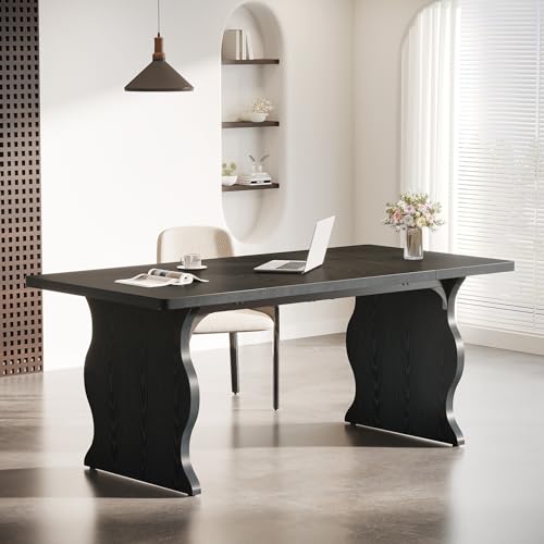 Black 63" Executive Desk N74182