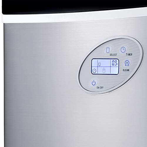 Portable Ice Maker 50 lb. Daily Compact Countertop Stainless Steel Z79254