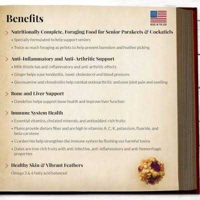 Senior Bird Nutri Berries Parrot Food L966