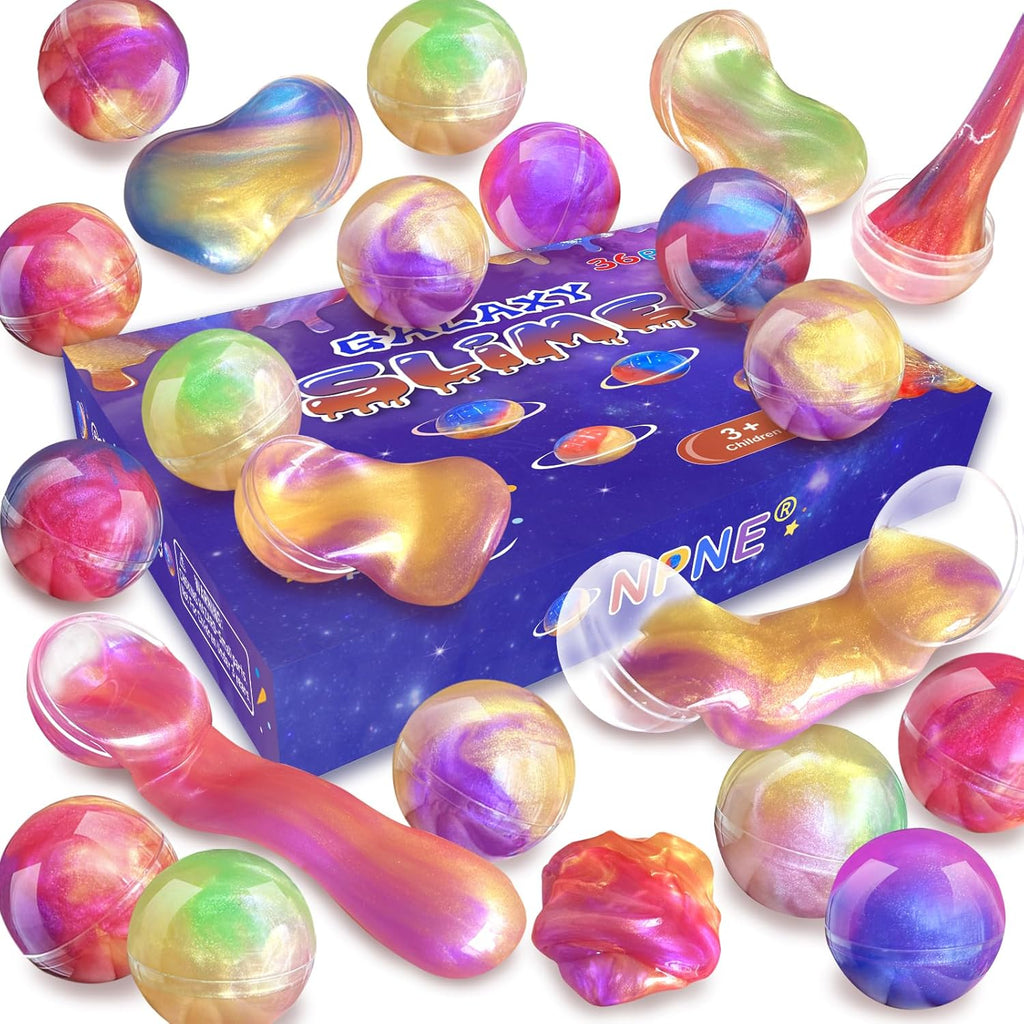 36 Pack Slime Balls DIY Stress Relief Putty Toy Stretchy Non-Sticky W705