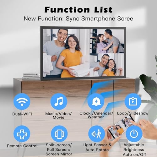 10.1" IPS Touch Screen Digital Picture Frame with 16GB D2132