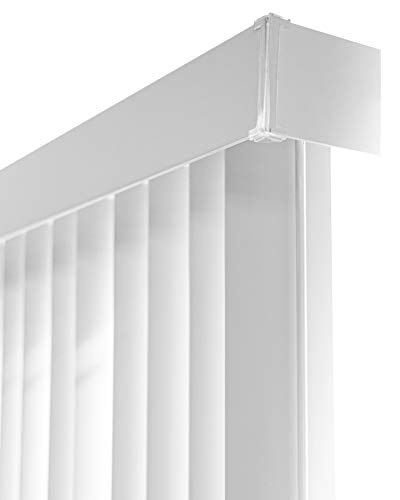 Blackout Vertical Blinds Oxford White Vinyl 78"W X 84"H Y462
