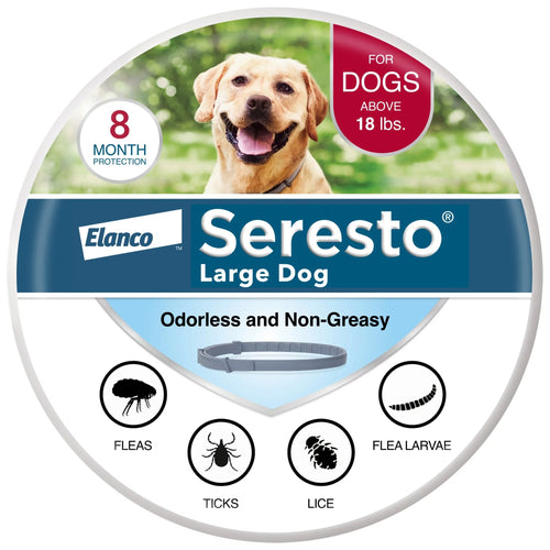 (2 pack) 8-Month Flea & Tick Prevention Collar for Large Dog C76783
