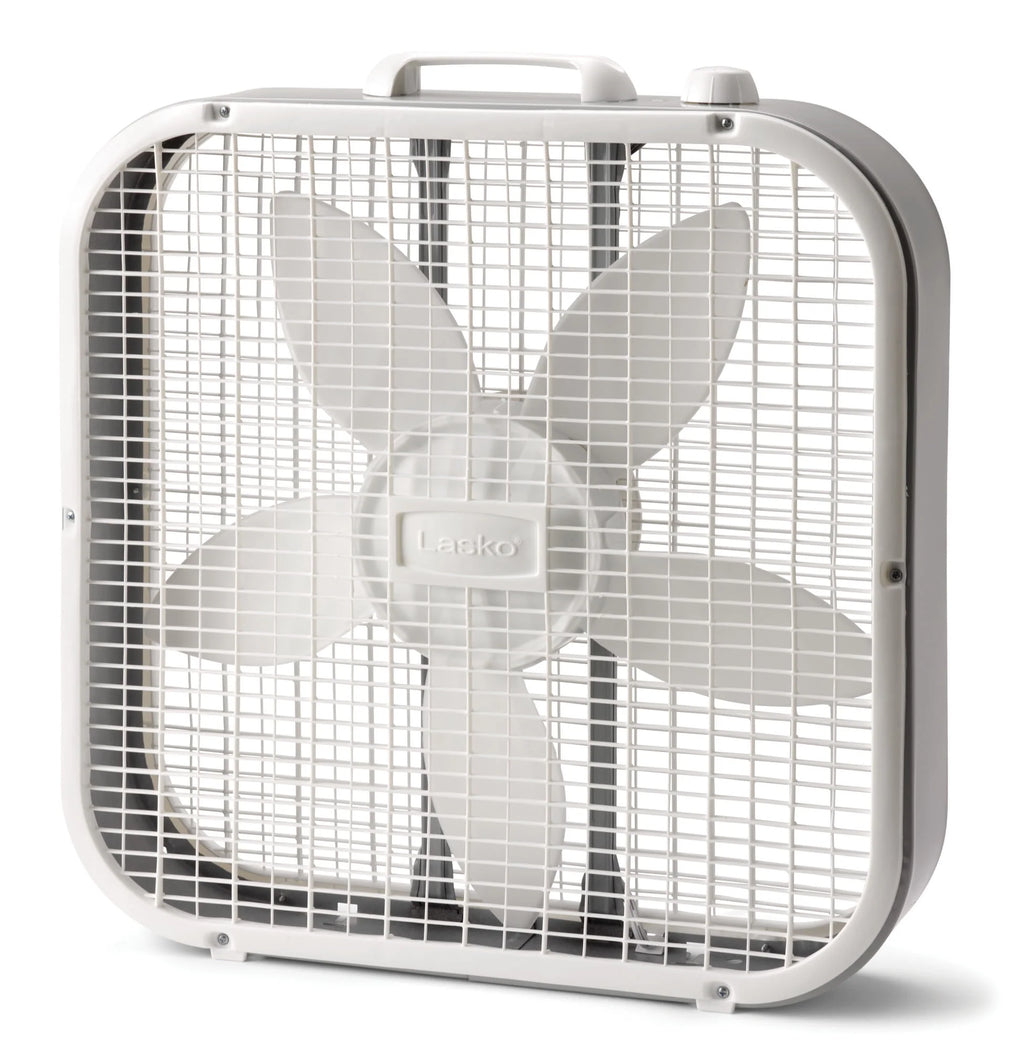 White 20 Box Fan with 3 Speeds E691