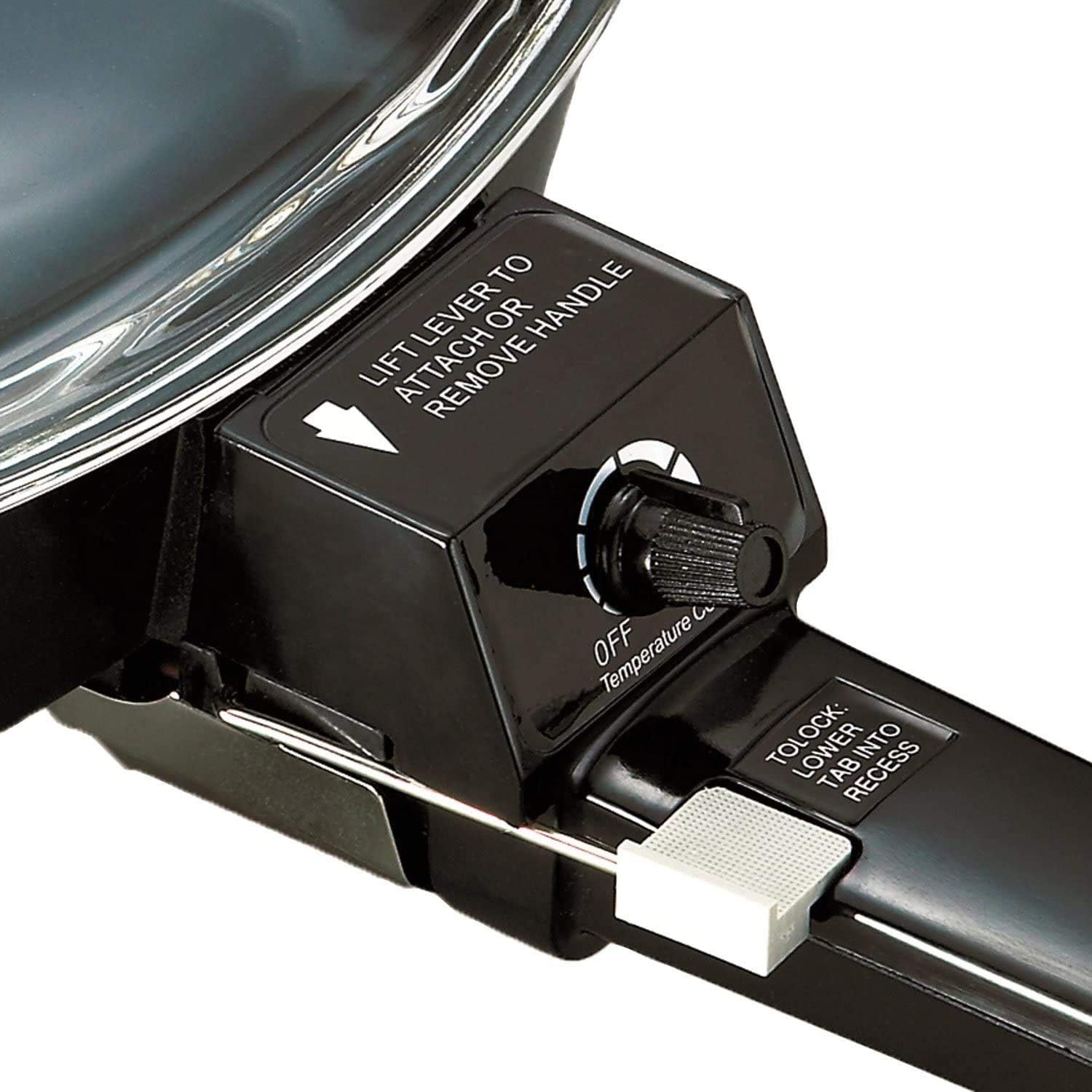 6" Non-Stick Electric Skillet with Glass Lid, Black H5839