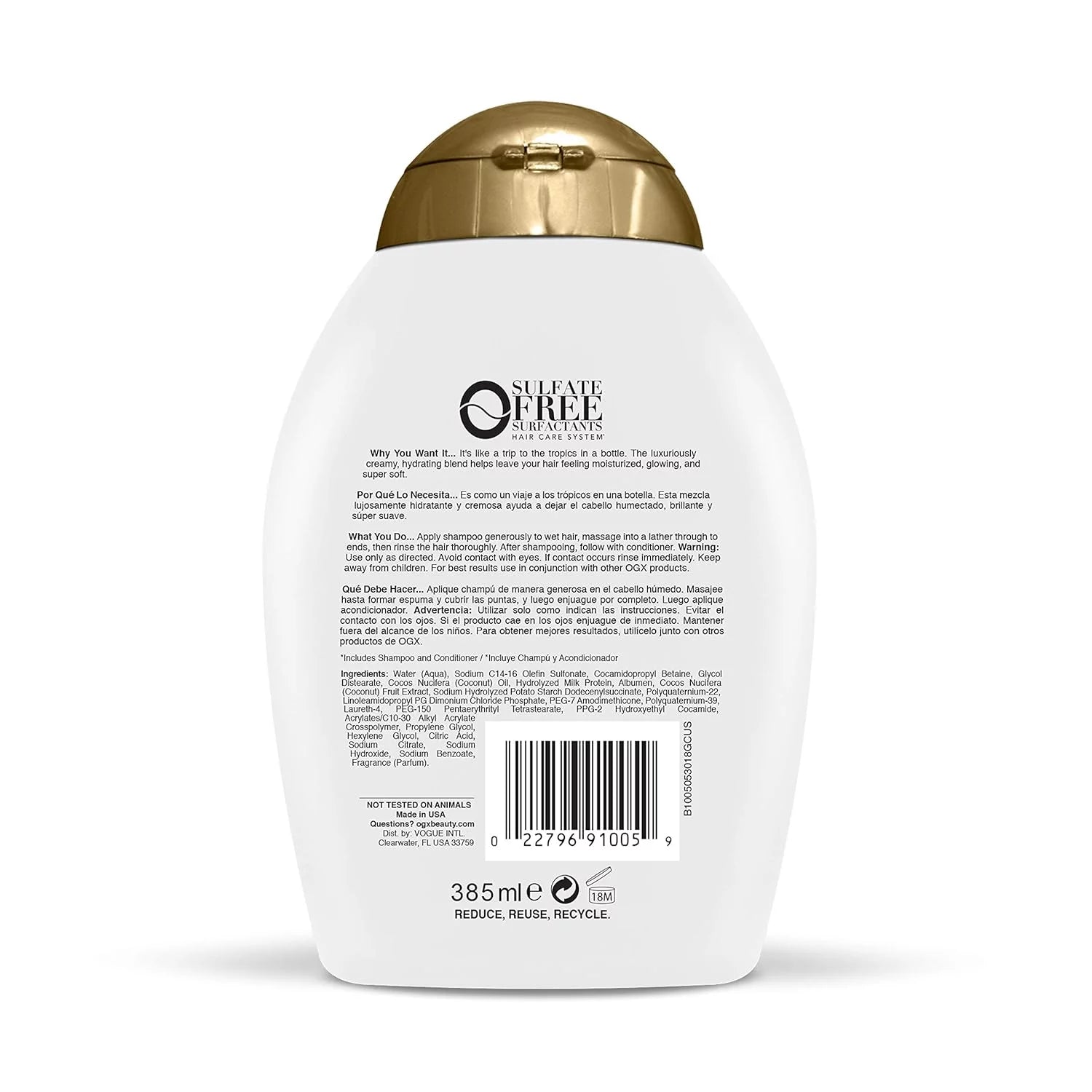 Nourishing Shampoo, Coconut Milk, 13 Ounce (Pack Of 2) P250176