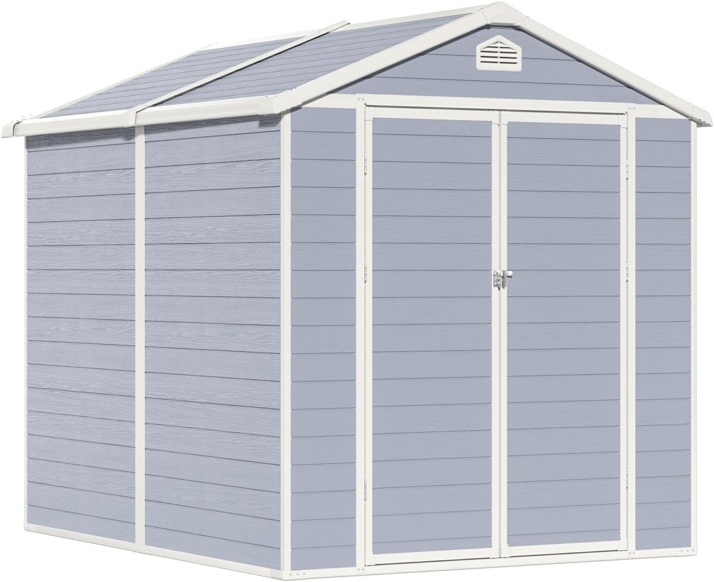 Gray 6'x8' Resin Outdoor Storage Shed O715326