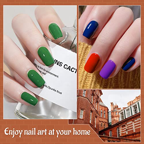 10 Colors Gel Nail Polish Kit with Mini UV LED Nail Lamp Base Coat Top Coat Set D29732