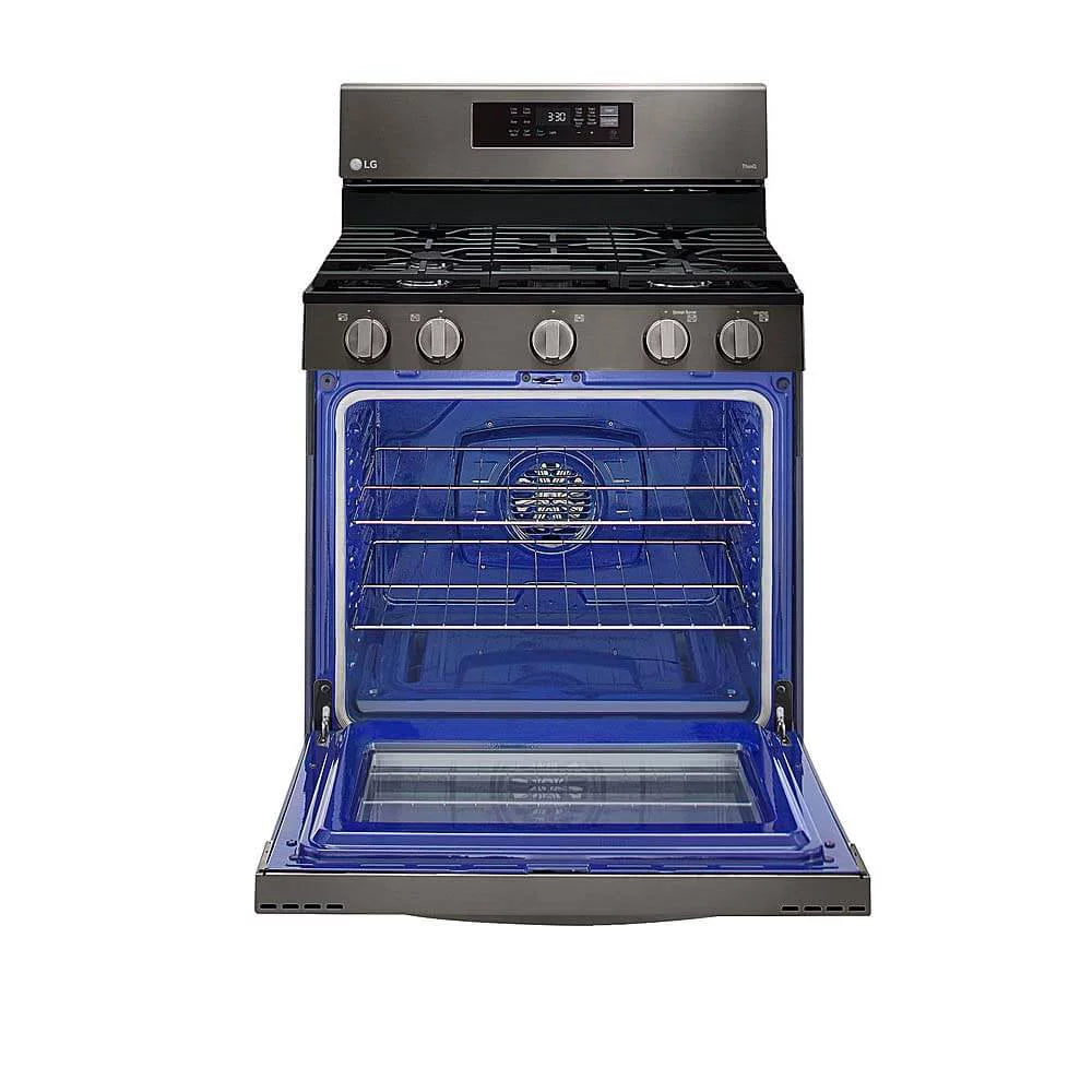 5.8 Cu. Ft. Black Stainless Gas Convection Range B82926