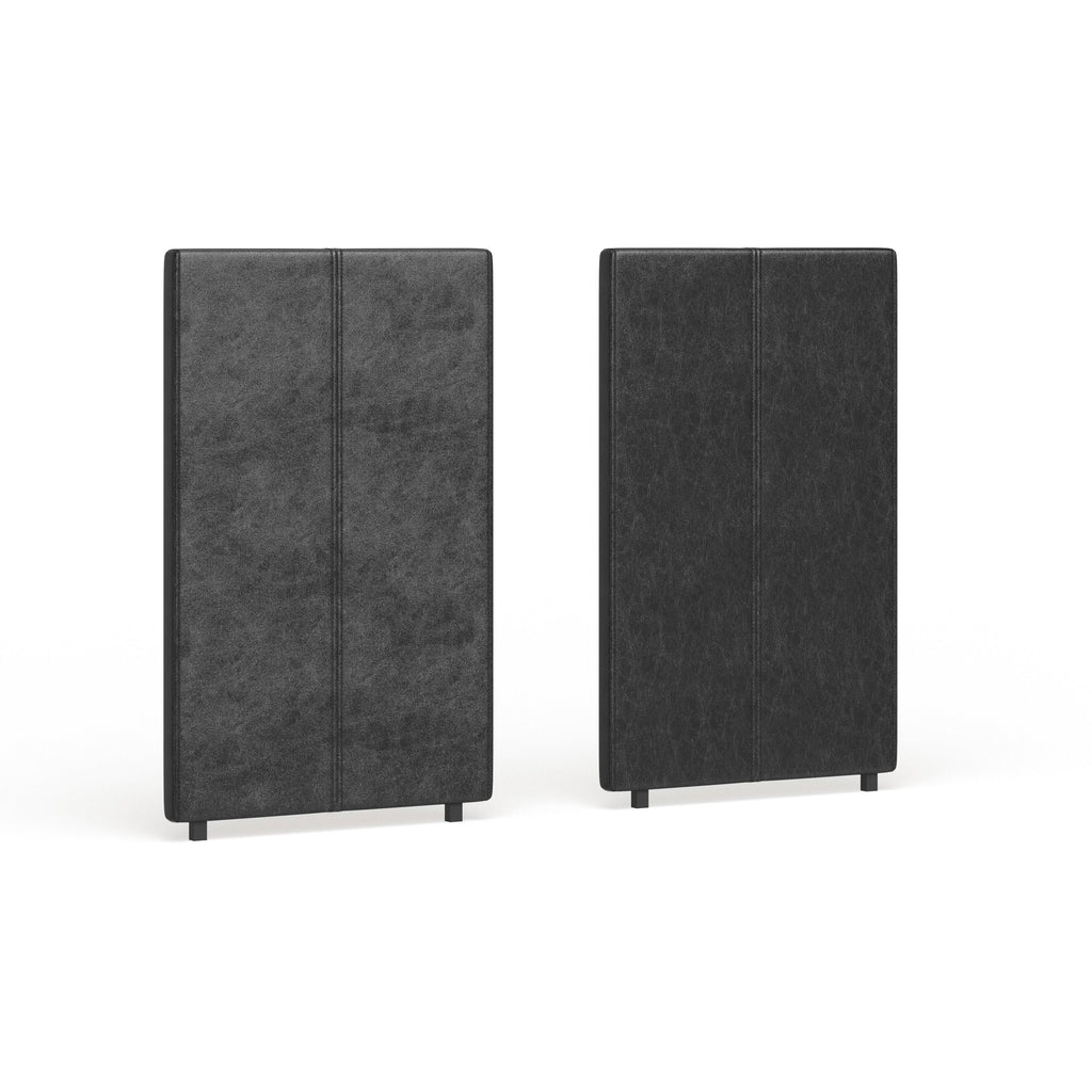 White Traditional Headboard Panels Set of 2 L693