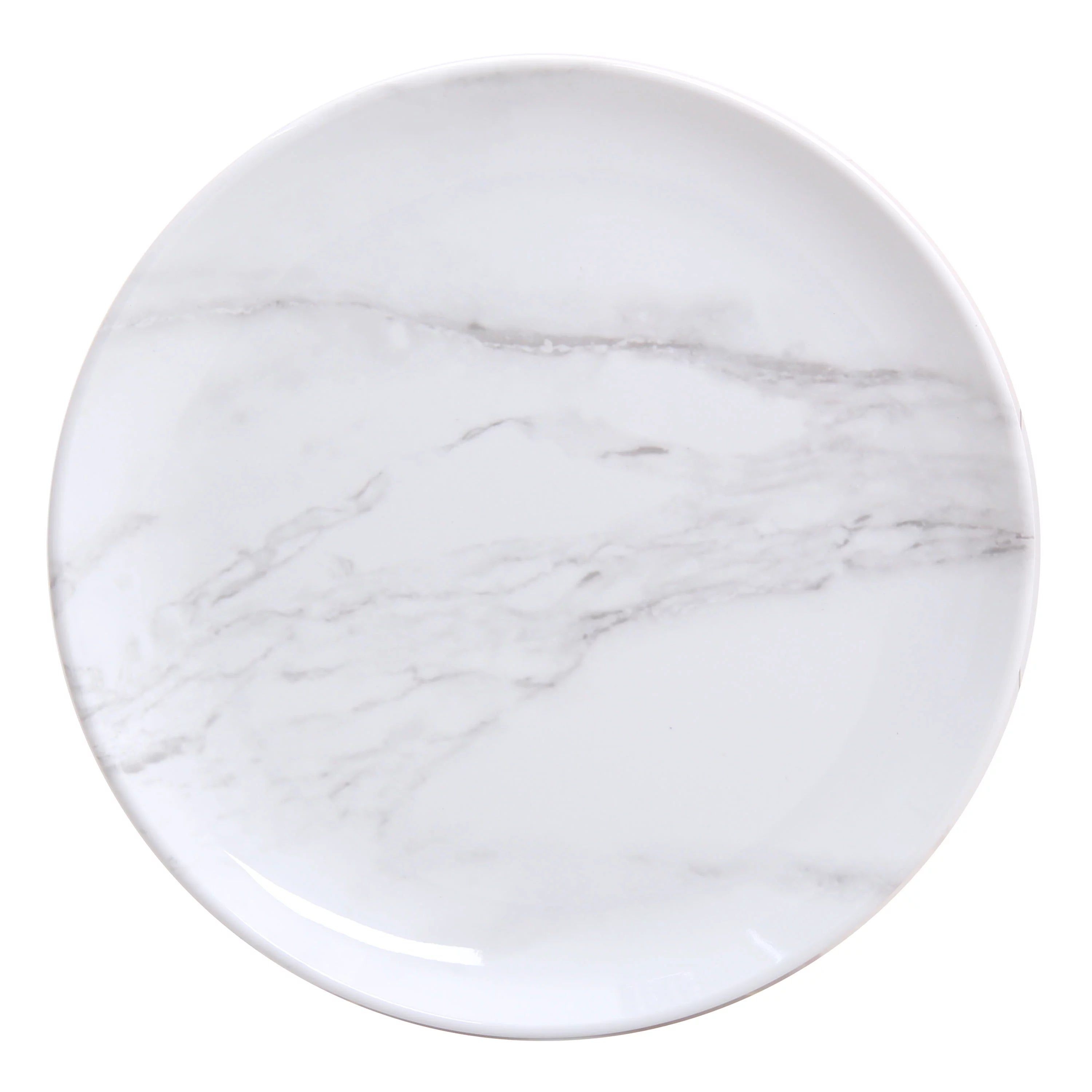 12-Piece Melamine Grey and White Marble Dinnerware Set P807