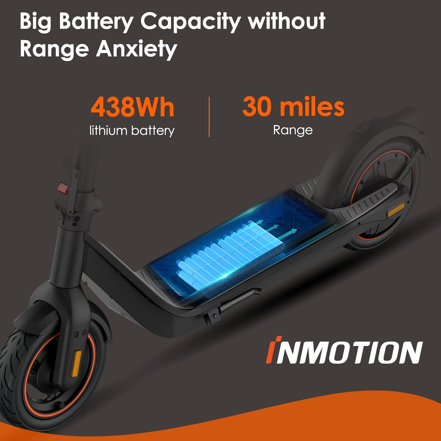 750W Electric Scooter with 22MPH 30Miles Range 10'' Pneumatic Tire O3657
