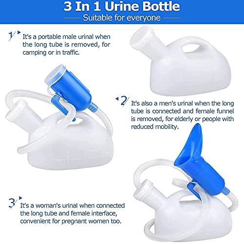 2000ml Portable Female Urinal with Lid U221