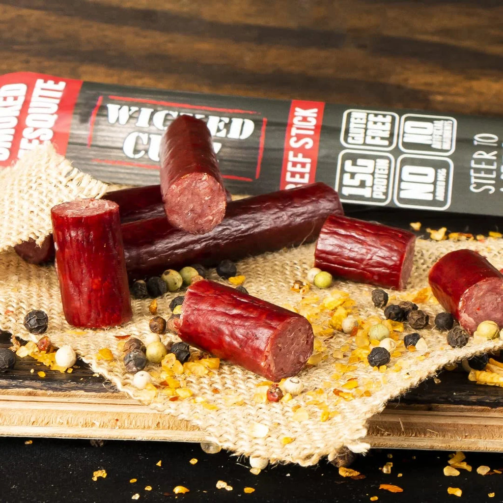 1.5 oz 18-Pack Beef Jerky Sticks W65234