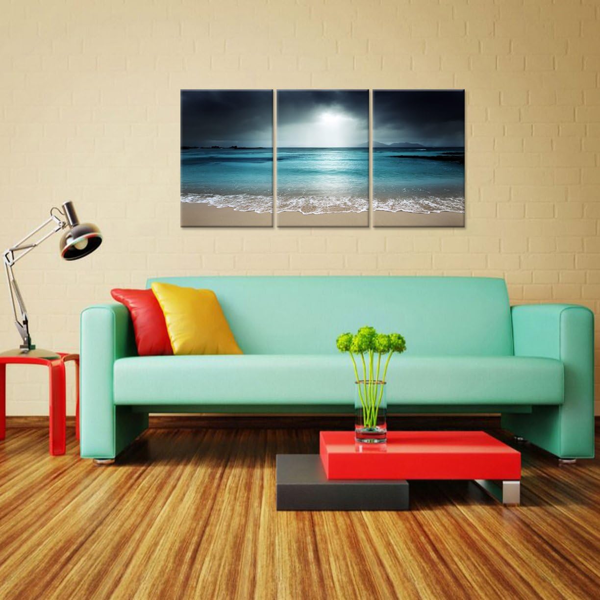 Blue Sea Canvas Wall Art H390
