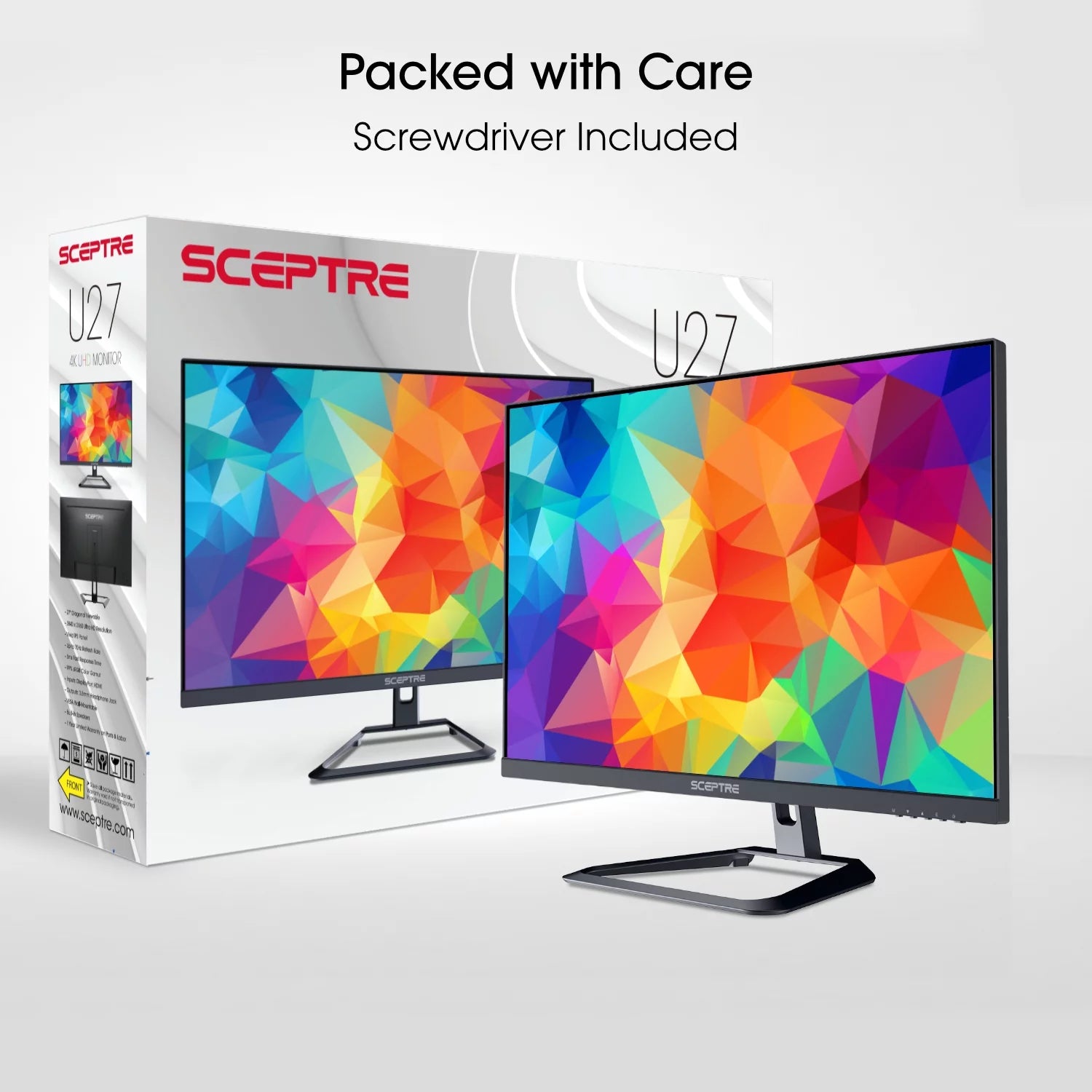 27" 4K UHD IPS Monitor 70Hz DisplayPort HDMI 99% sRGB Built-in Speakers P23646