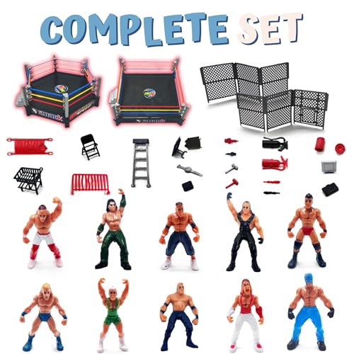 32-Piece 2" Wrestling Action Figures with Wrestling Ring O29969