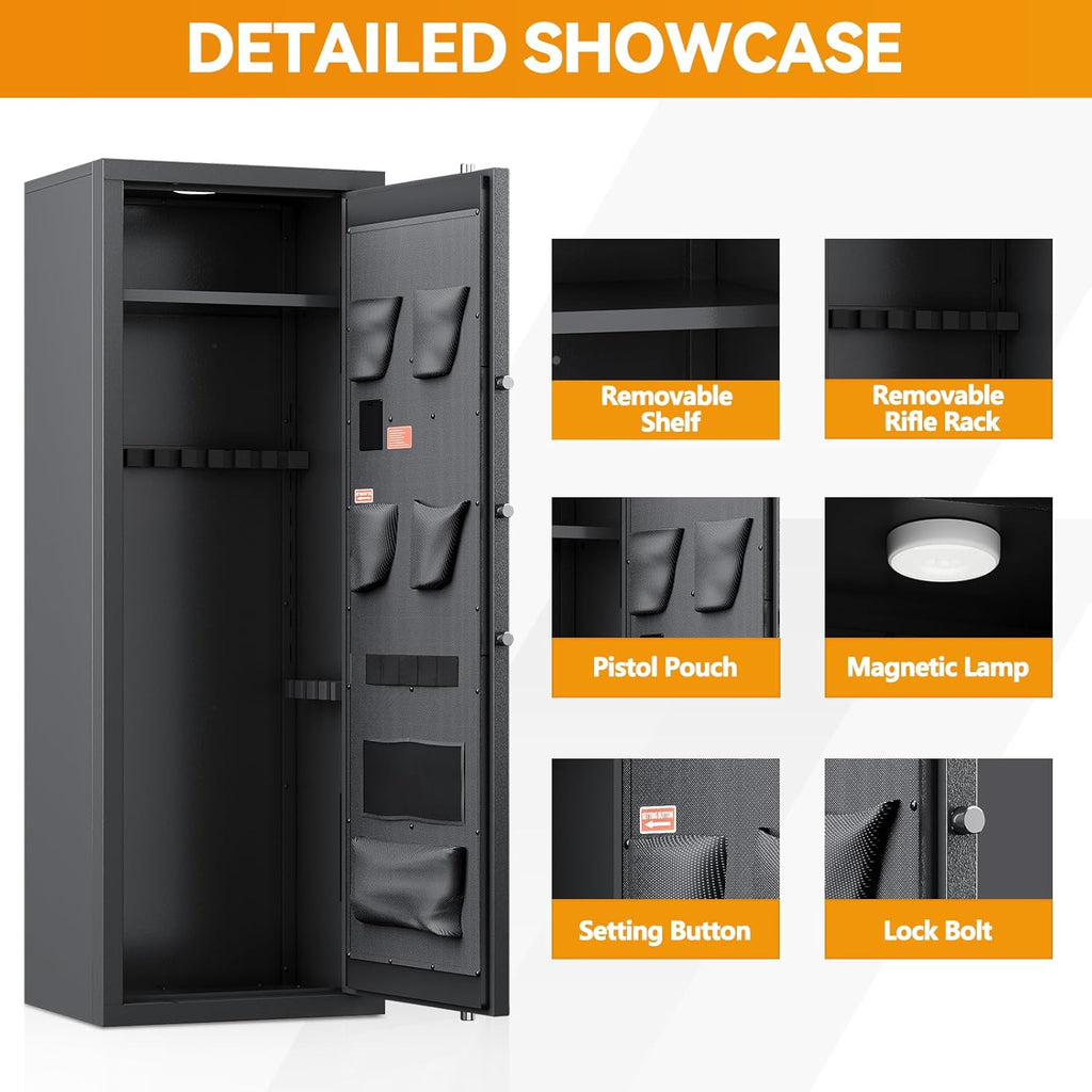 Large Gun Safe with Adjustable Shelves S594777
