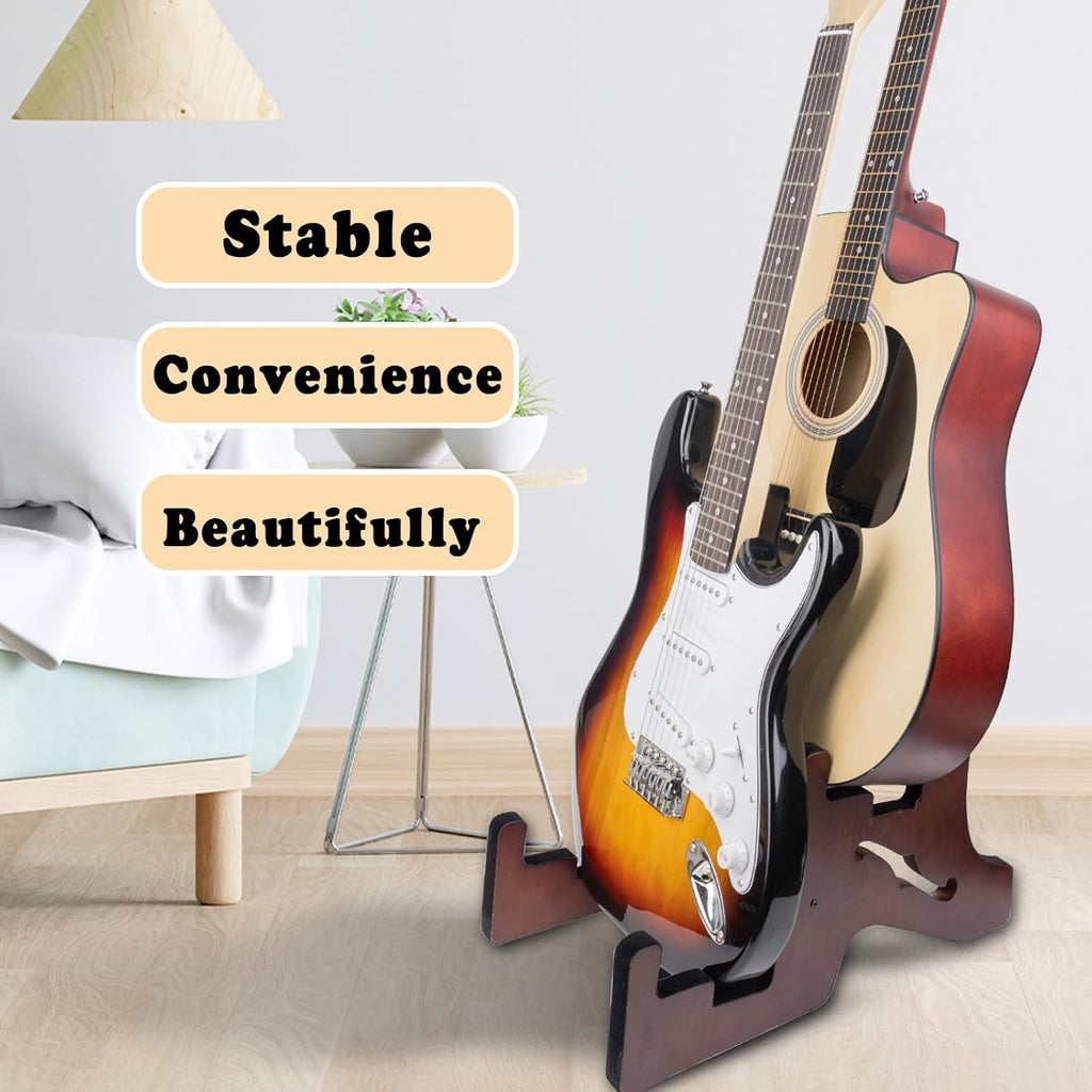 Wooden Guitar Stand with Foam Padded (2 Space) P967409