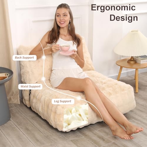 Brown Floor Sofa Bean Bag Chair B59087