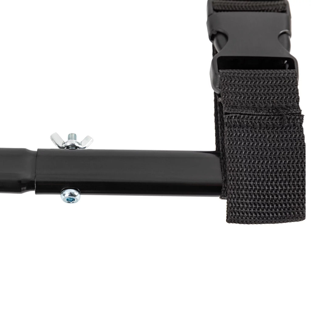 Black Adjustable Bed Side Rail with Storage Pocket D51185