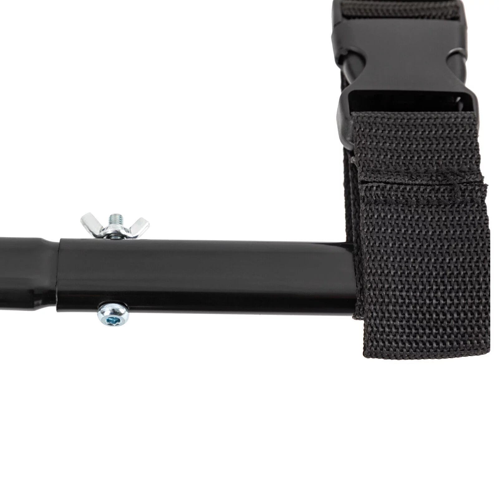 Black Adjustable Bed Side Rail with Storage Pocket D51185