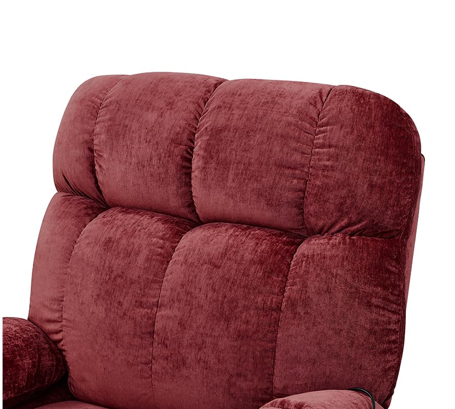 Large Power Lift Recliner Chair with Heat and Massage, Dark Brown M3057