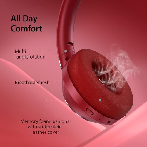 Active Noise Cancelling Wireless Bluetooth Over Ear Headphones with Mic Q381820