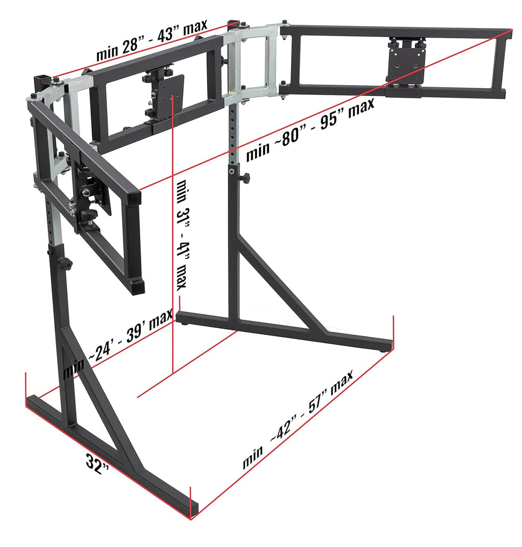 Triple Monitor Floor Stand with VESA Mount P668506