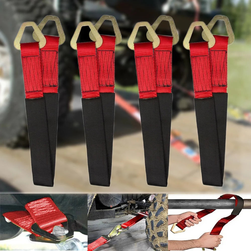 4 Pack 36" Axle Straps Wheel Tie Down L6636